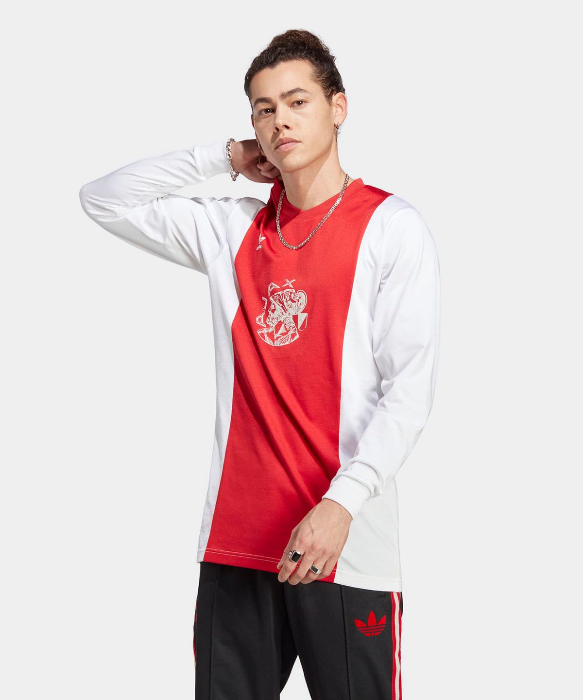 아디다스(ADIDAS) 아약스 OG 저지 - 레드:화이트 / IN4723