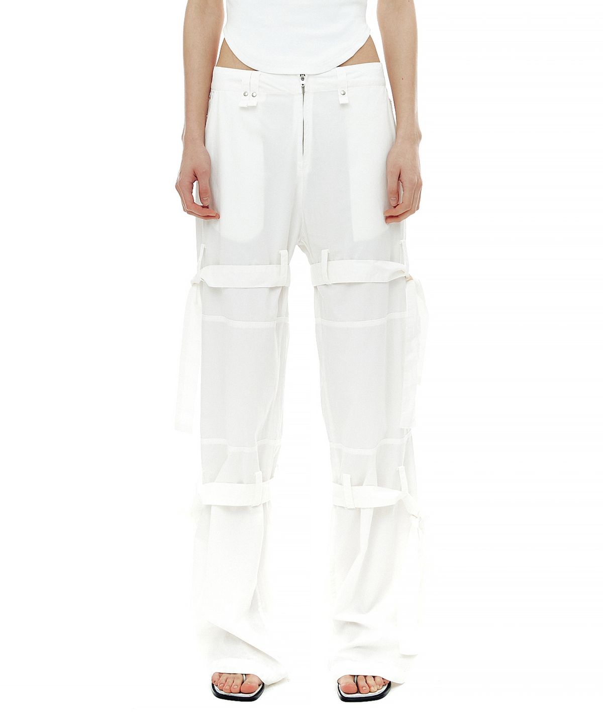 세릭(CERRIC) DOUBLE TIE UP COTTON PANTS / IVORY