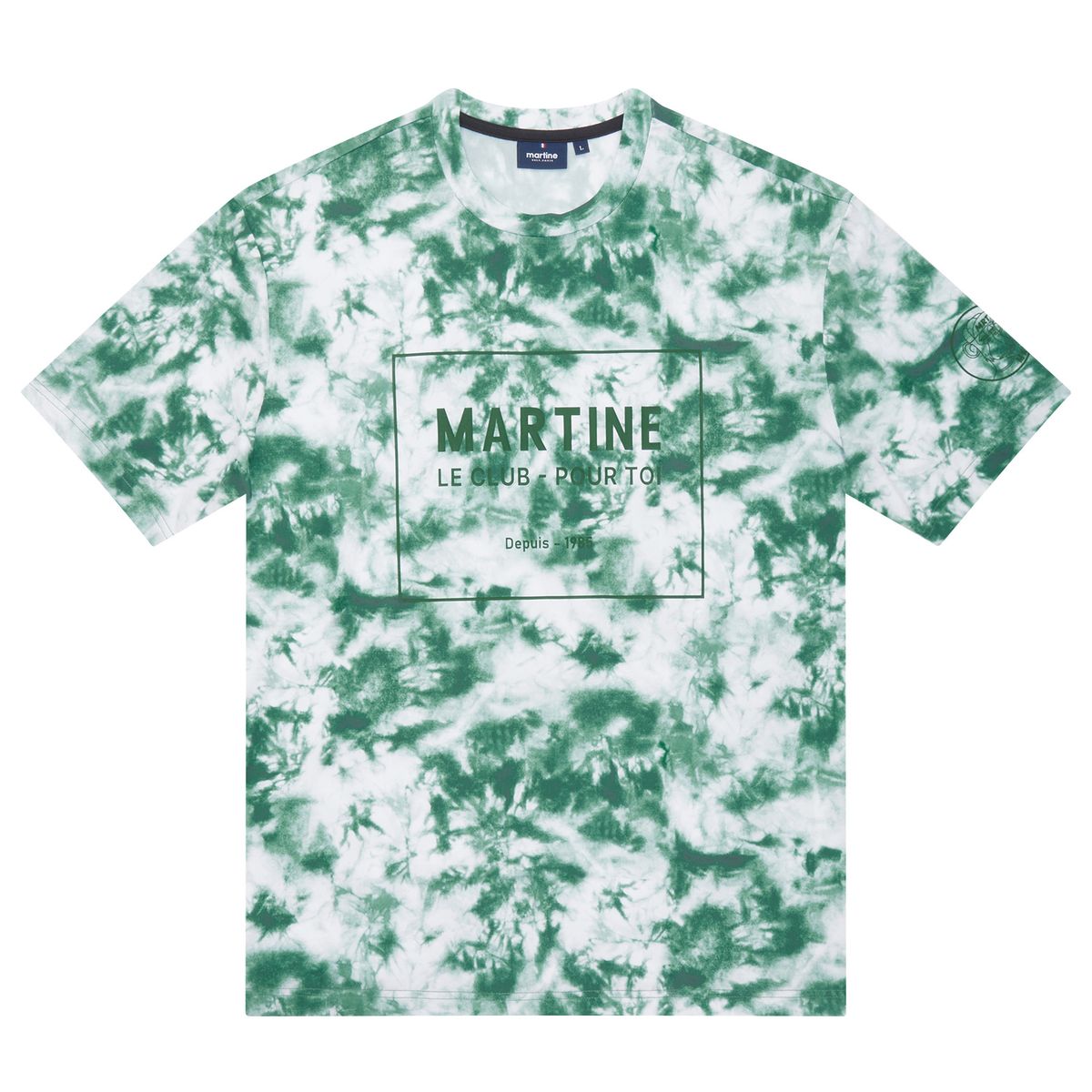 마틴골프(MARTINE GOLF) Dyeing Print Round Shirts_Green (Men)