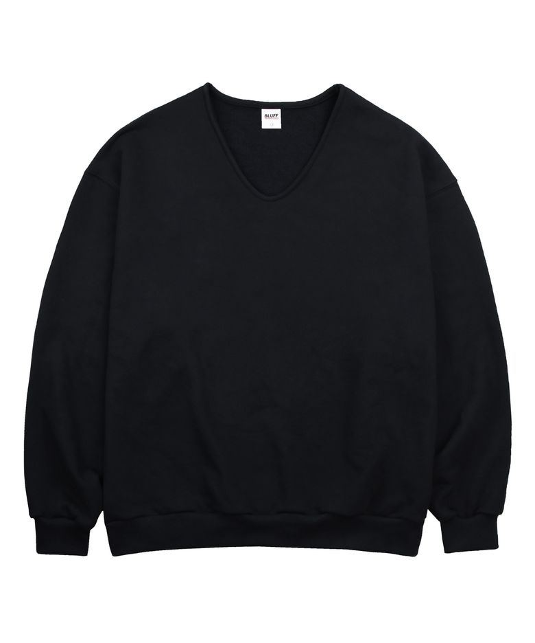 딥 U넥 스웨트셔츠 [BLACK]