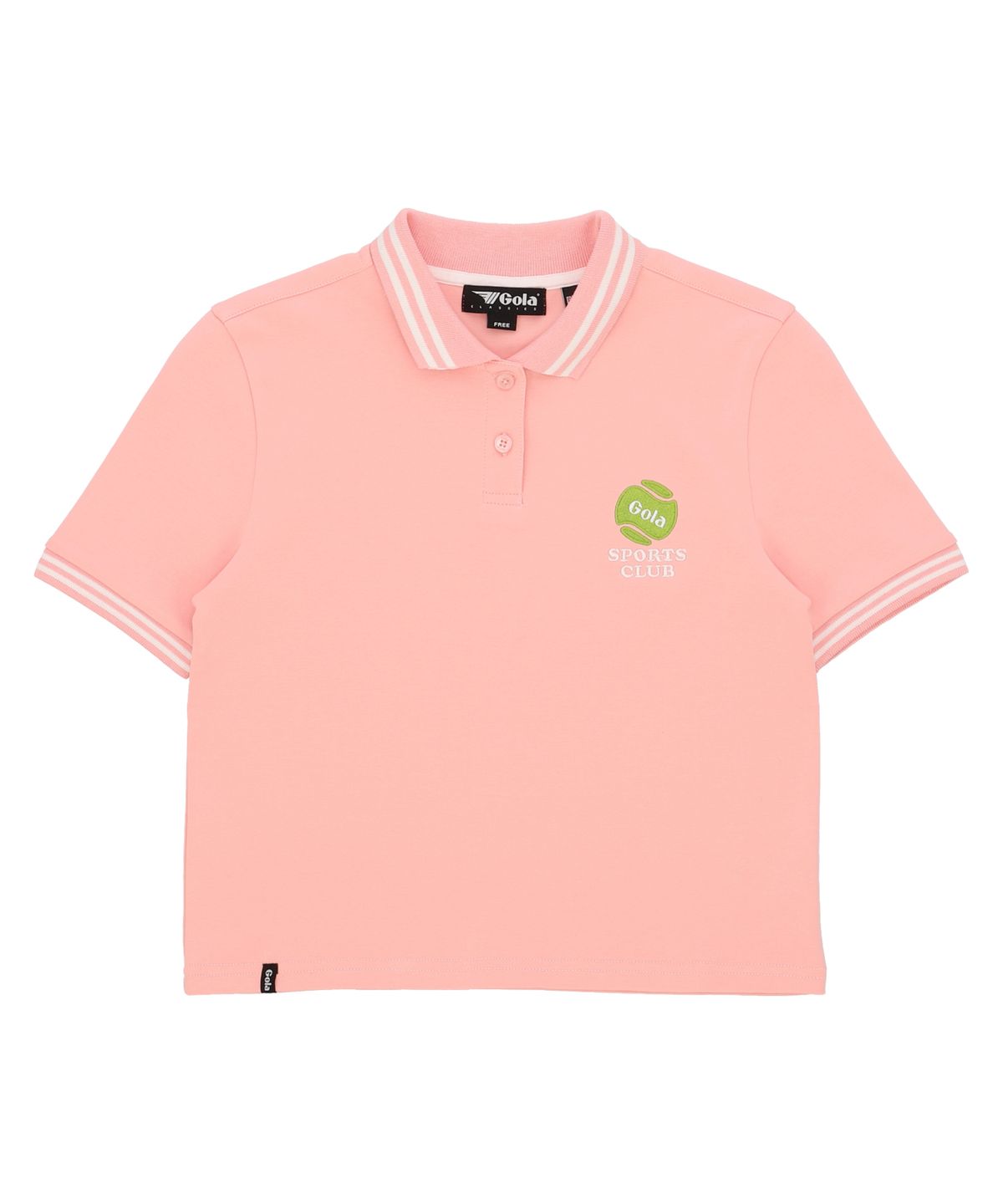 골라(GOLA) W TENNIS CROP GRAPHIC T-SHIRTS [PINK]