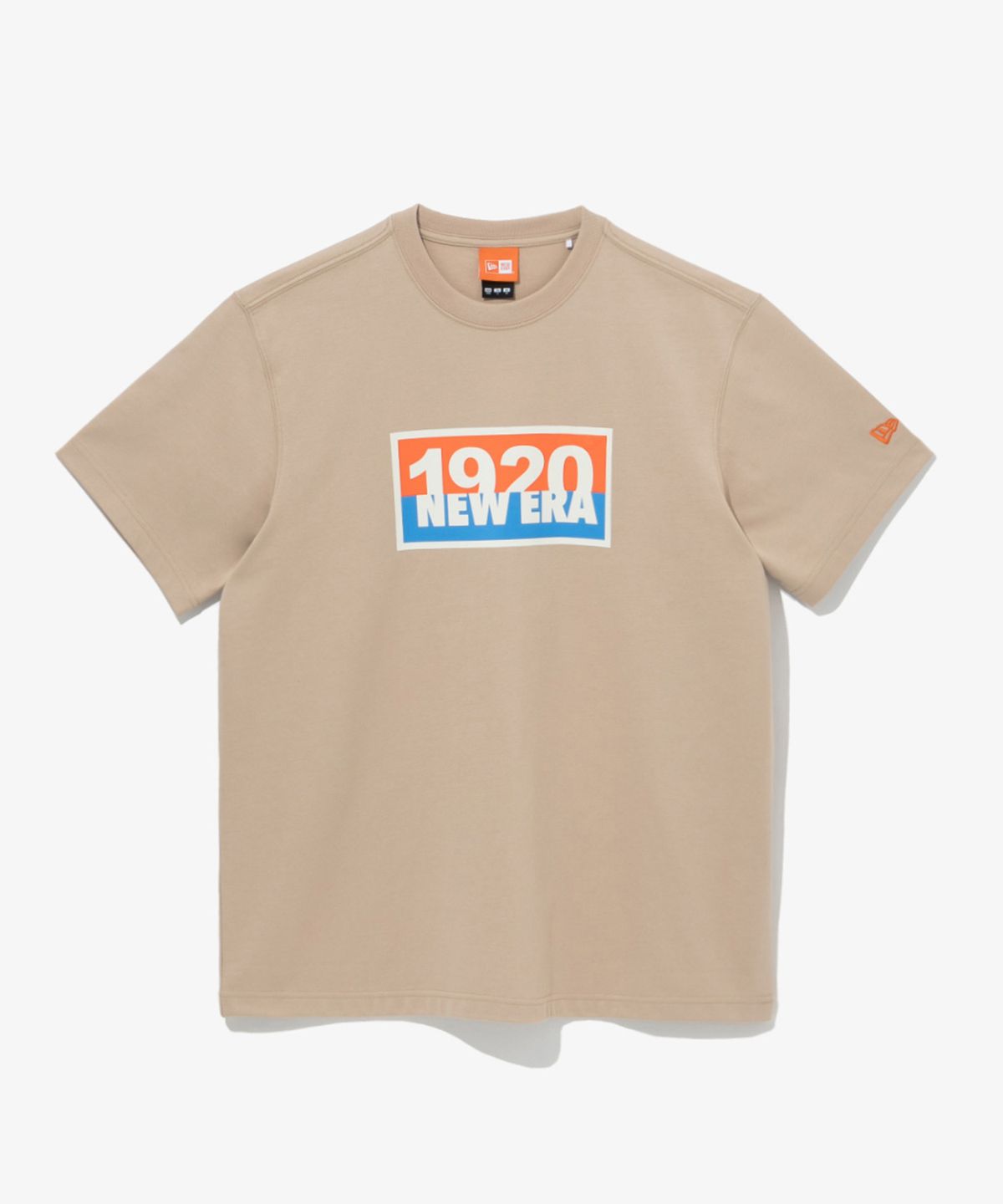 뉴에라(NEW ERA) 오리지네이터스 1920 사인 보드 티셔츠 샌드 베이지