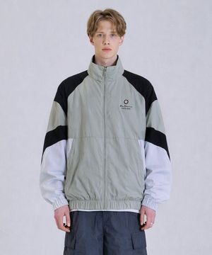 남성 배색 점퍼 그레이 BNBJP281M