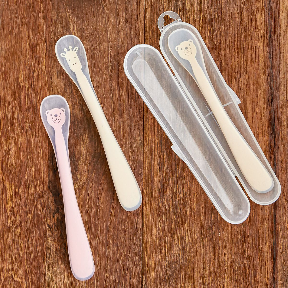 퍼기(FIRGI) 동물 이유식스푼 2P(곰/기린)