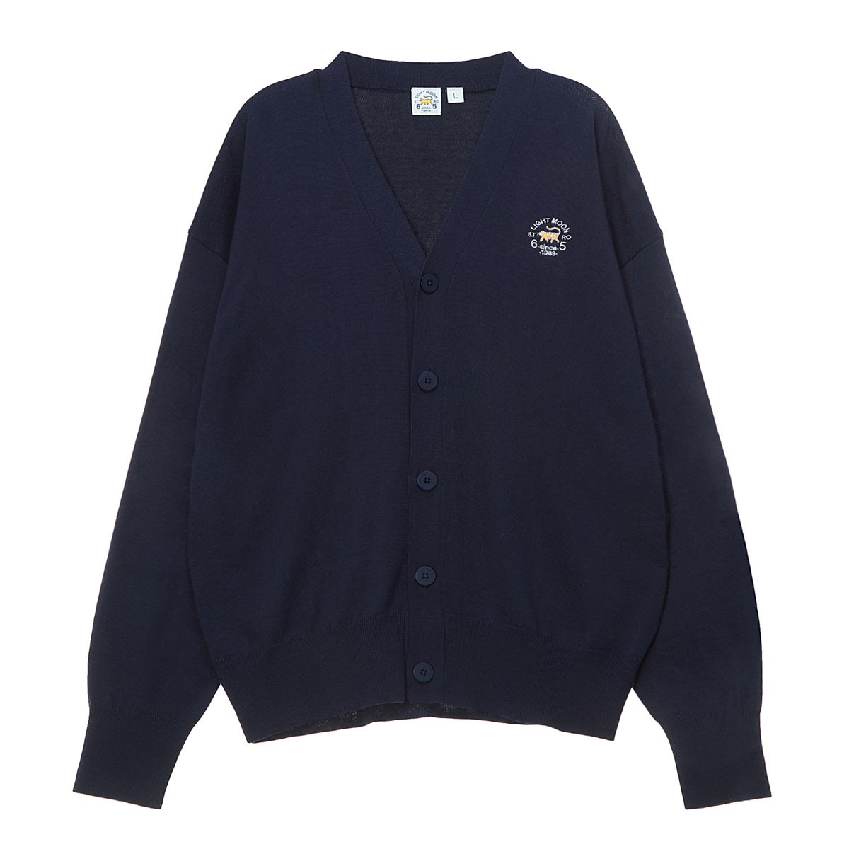 엘엠알(LMR) COTTON BASIC CARDIGAN NAVY