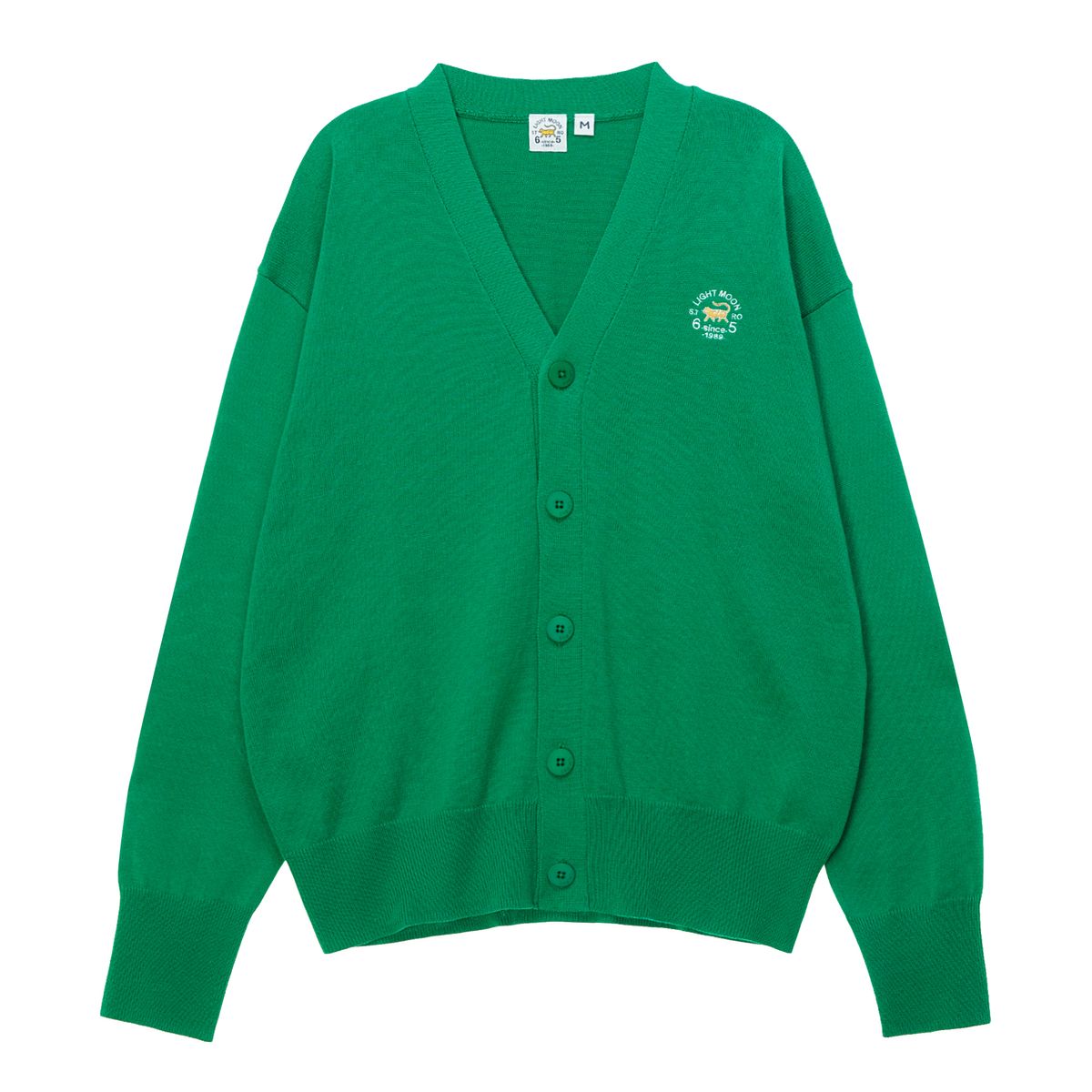 엘엠알(LMR) COTTON BASIC CARDIGAN GREEN