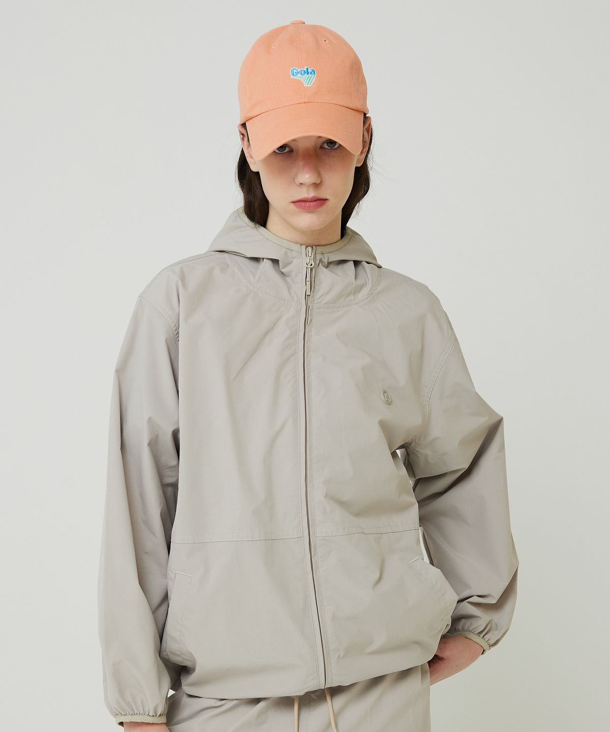 골라(GOLA) ESSENTIAL SPORTS ZIP-UP HOODIE [BEIGE]