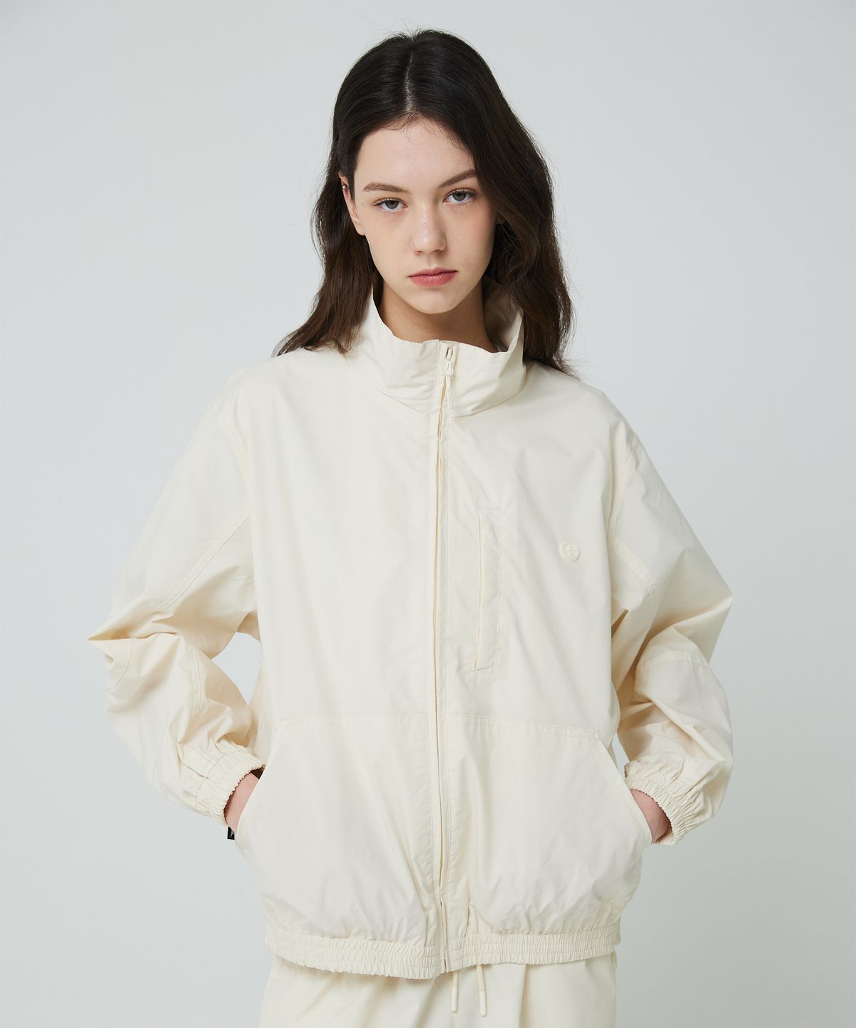 골라(GOLA) ESSENTIAL SPORTS ZIP-UP JACKET [IVORY]