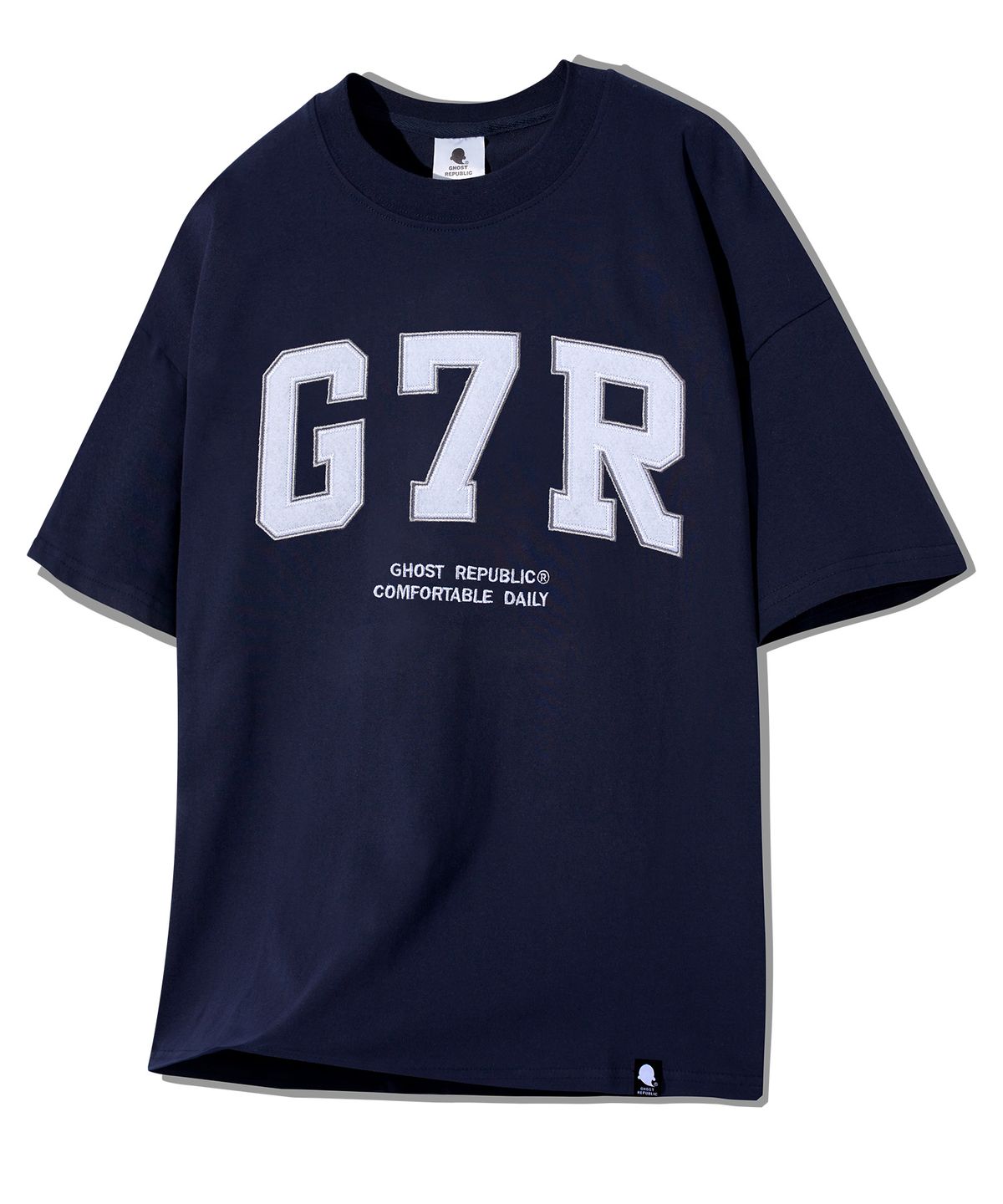 고스트리퍼블릭(GHOST REPUBLIC) G7R 아치드 오버핏 반팔티 GT-336