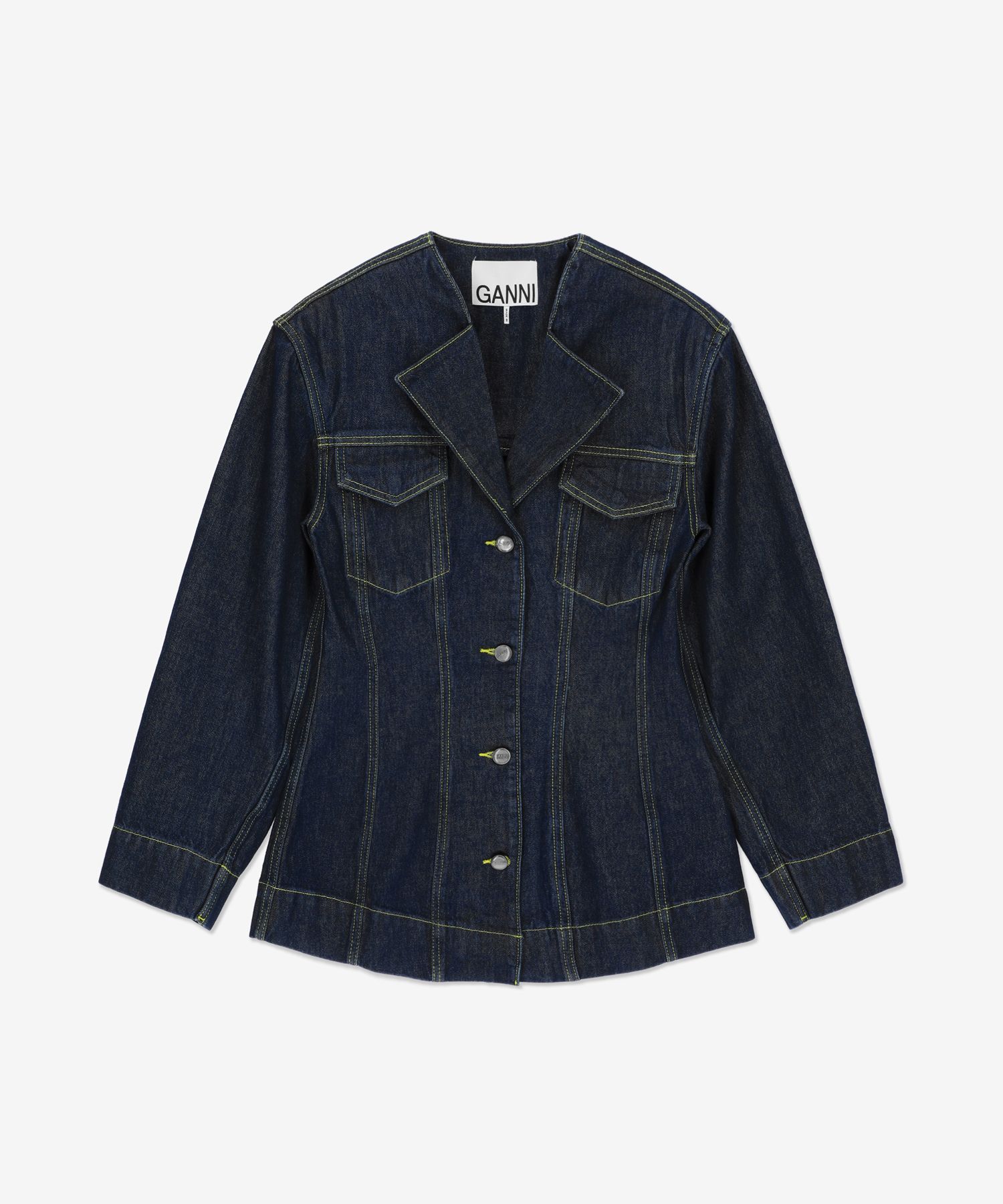 ★Ganni★ Denim Blazer Rinse J1172077 J1172077SS23 MUSINSA | GANNI Denim Blazer - rinse / J1172077