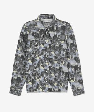 프린트 데님 셔츠 - 브루넬라 블루 / J1166699