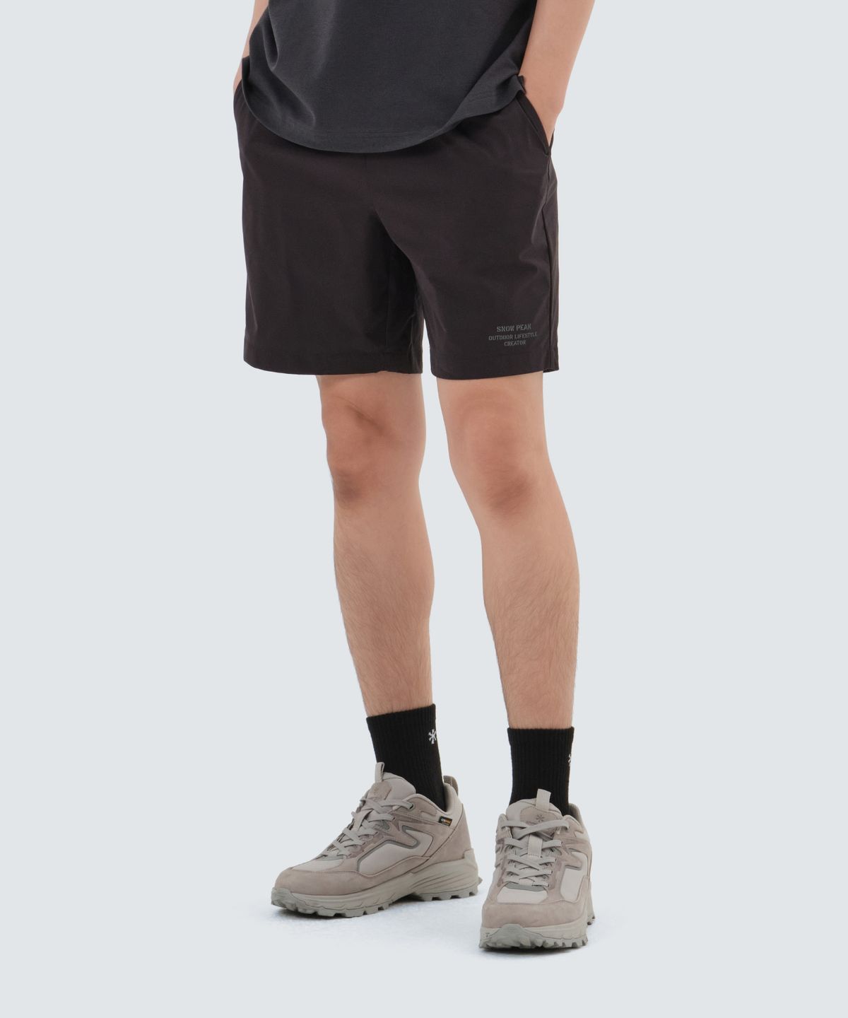 스노우피크 어패럴(SNOWPEAK APPAREL) 프로 밴드 쇼츠 Dark Charcoal (S23MMTHP30)