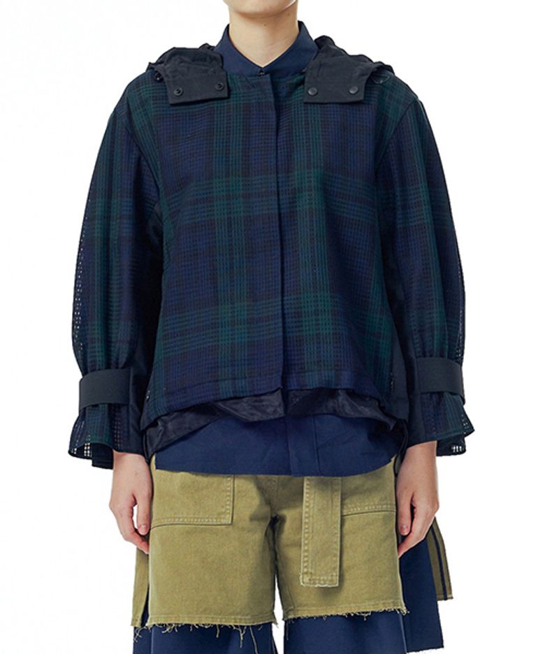 [여성] Detachable Hood Mesh Outer_RQUAS23502BKX