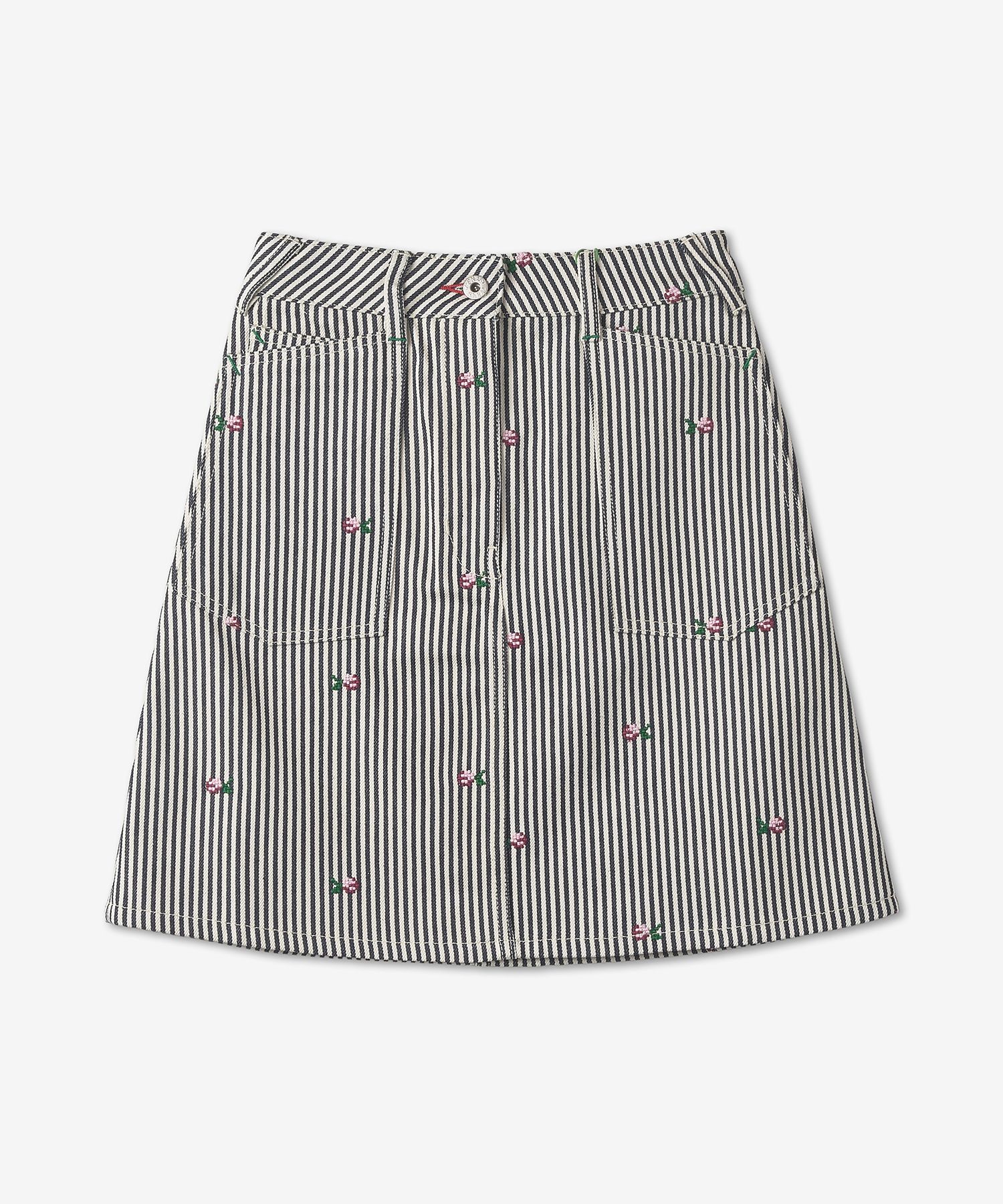 MUSINSA公式 | KENZO リンスストライプショートデニムスカート