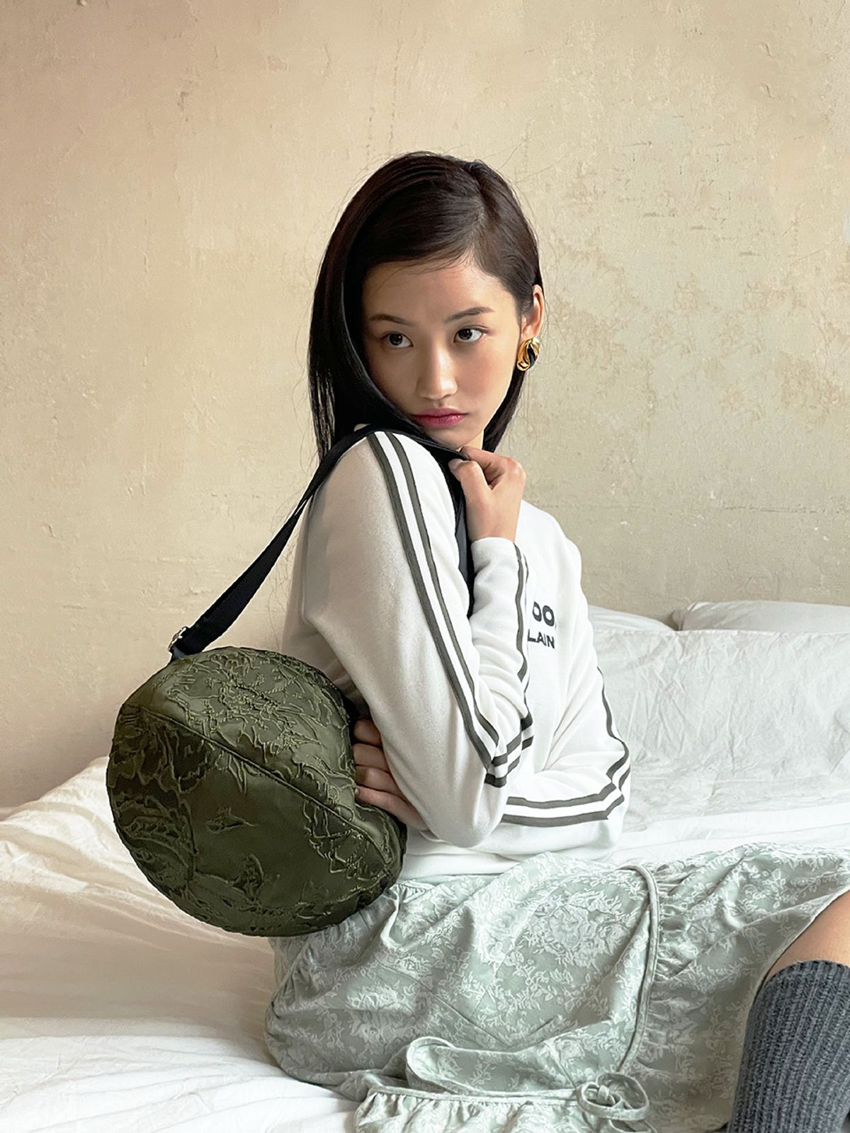 콜로신스(COLOCYNTH) Jacquard Pumpkin Bag Khaki