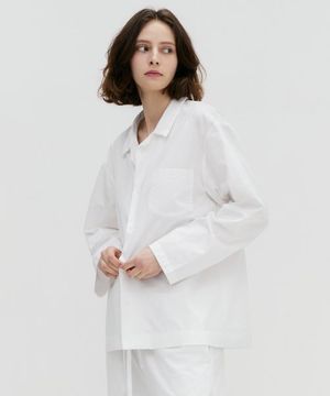 Stay Pajamas Long Sleeve Shirts - True White