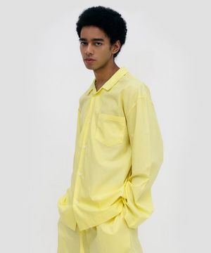 Stay Pajamas Long Sleeve Shirts - Lemon Yellow