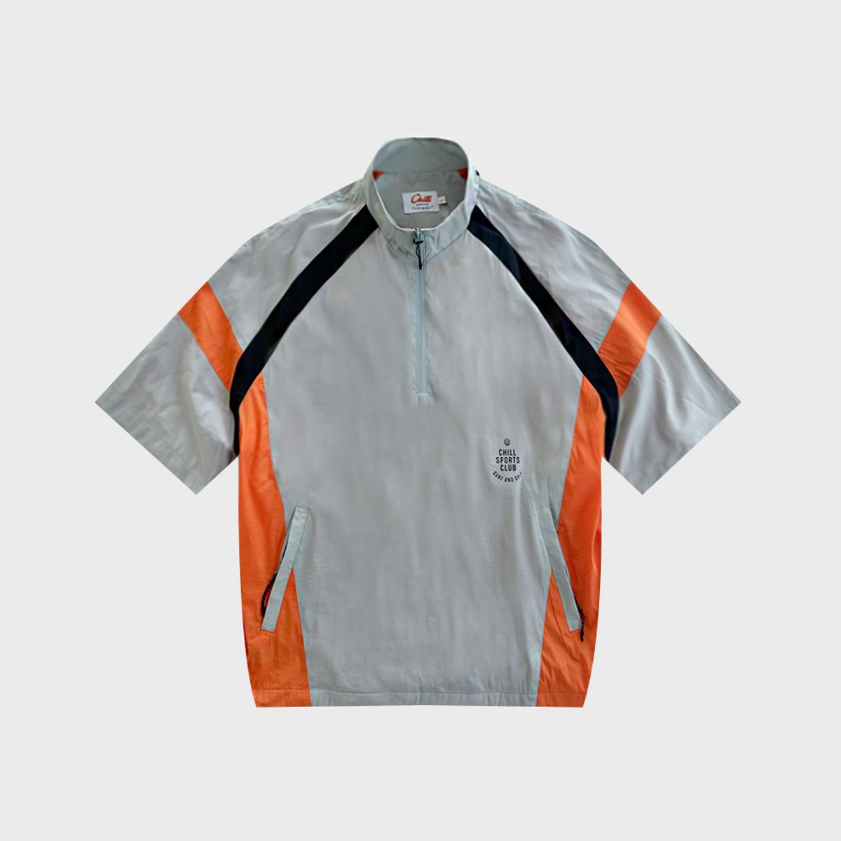칠스포츠클럽(CHILL SPORTS CLUB) 칠 레트로 쿼터집 자켓 그레이