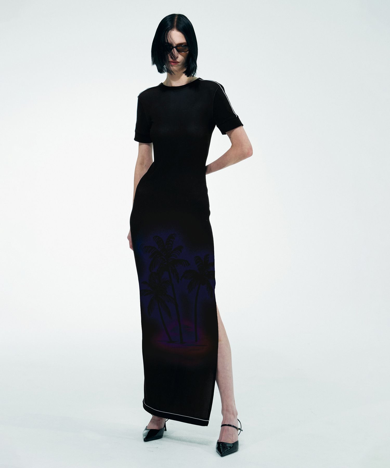 ★SCULPTOR★ Evening Sun Jersey Dress Black SC23S304BK MUSINSA | SCULPTOR Evening Sun Jersey Dress Black