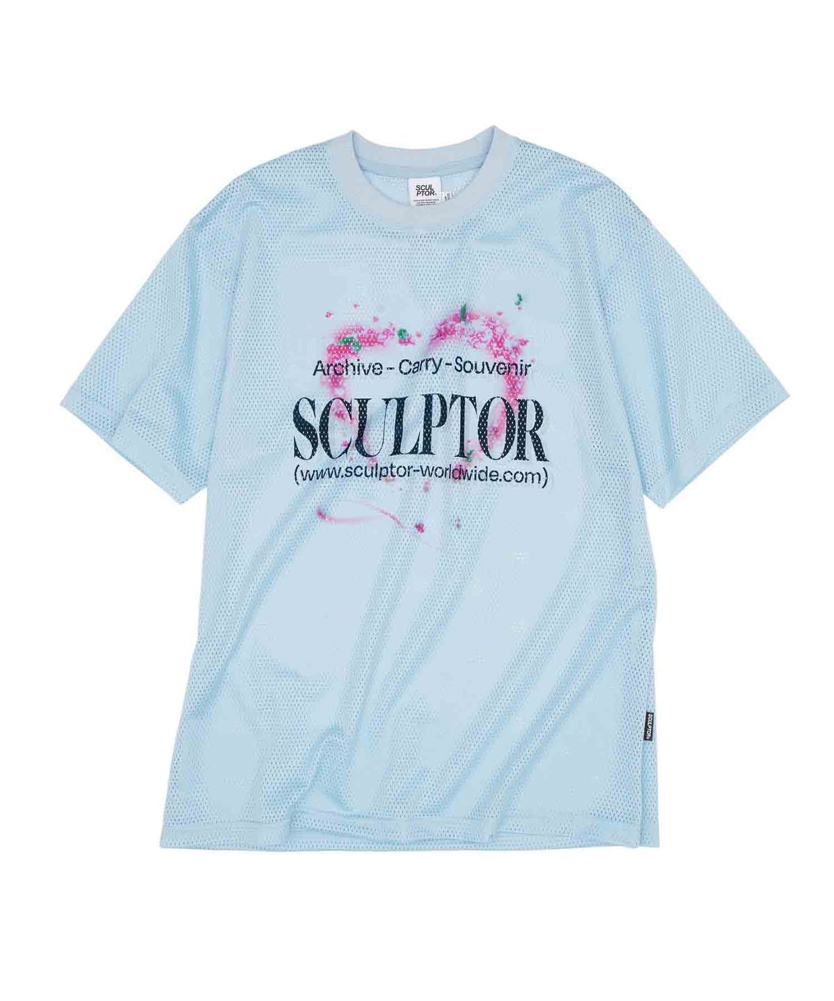 스컬프터(SCULPTOR) Souvenir Mesh Tee Baby Blue