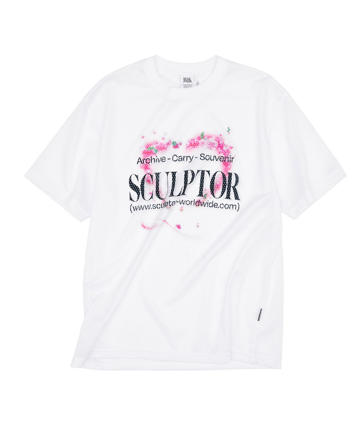 스컬프터(SCULPTOR) Souvenir Mesh Tee White