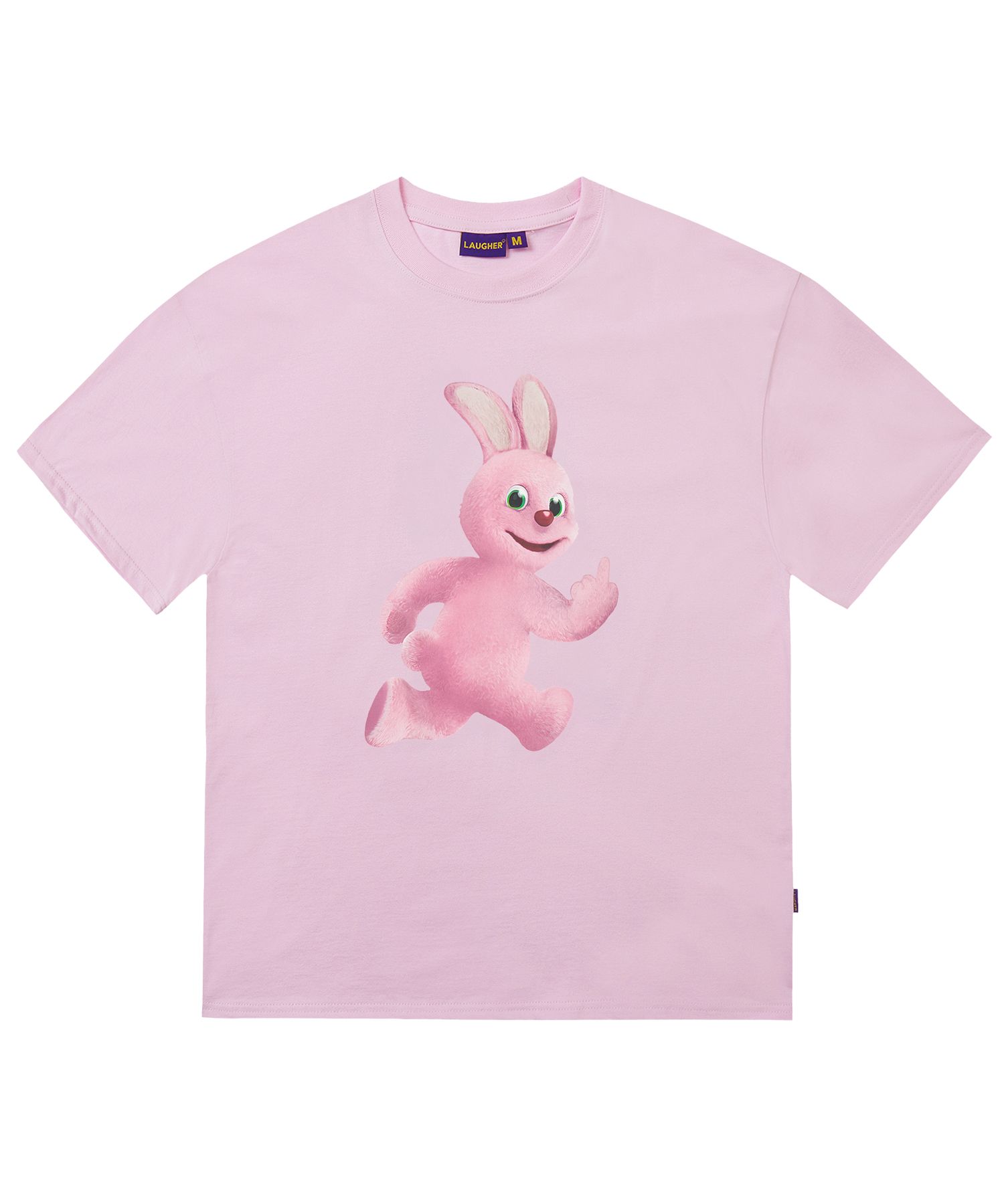 Tシャツ・カットソー LAUGHER Puck and Run Bunny Pink 3D T-Shirt Black TS69 MUSINSA | LAUGHER FUCK N RUN 3D T-SHIRT - PINK