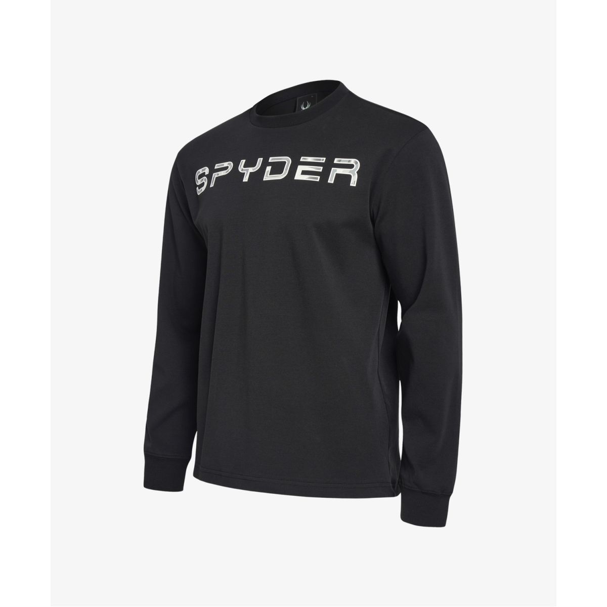 스파이더(SPYDER) 공용 레터링 로고 롱슬리브 SPHPCNRL306UBLK