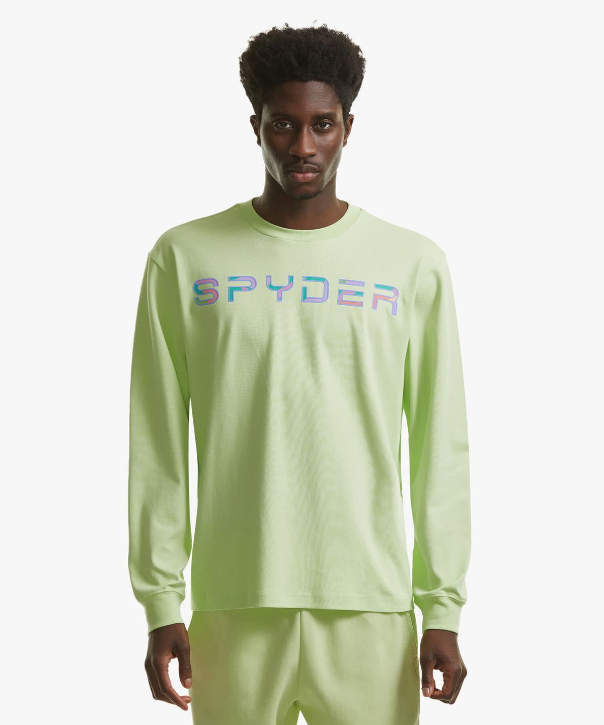 스파이더(SPYDER) 공용 레터링 로고 롱슬리브 SPHPCNRL306ULIM