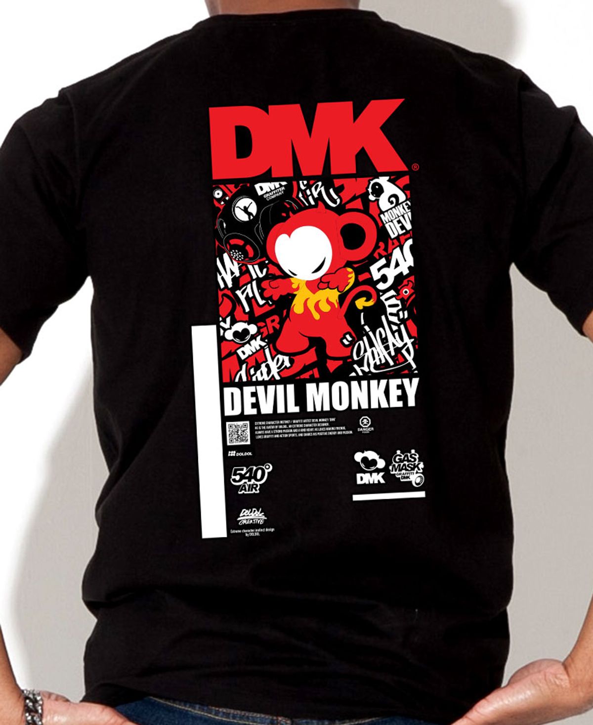 돌돌(DOLDOL) DMK_T-shirts_75 그래피티 아티스트 데빌몽키 dmk 캐릭터 그래픽 티셔츠 반팔티