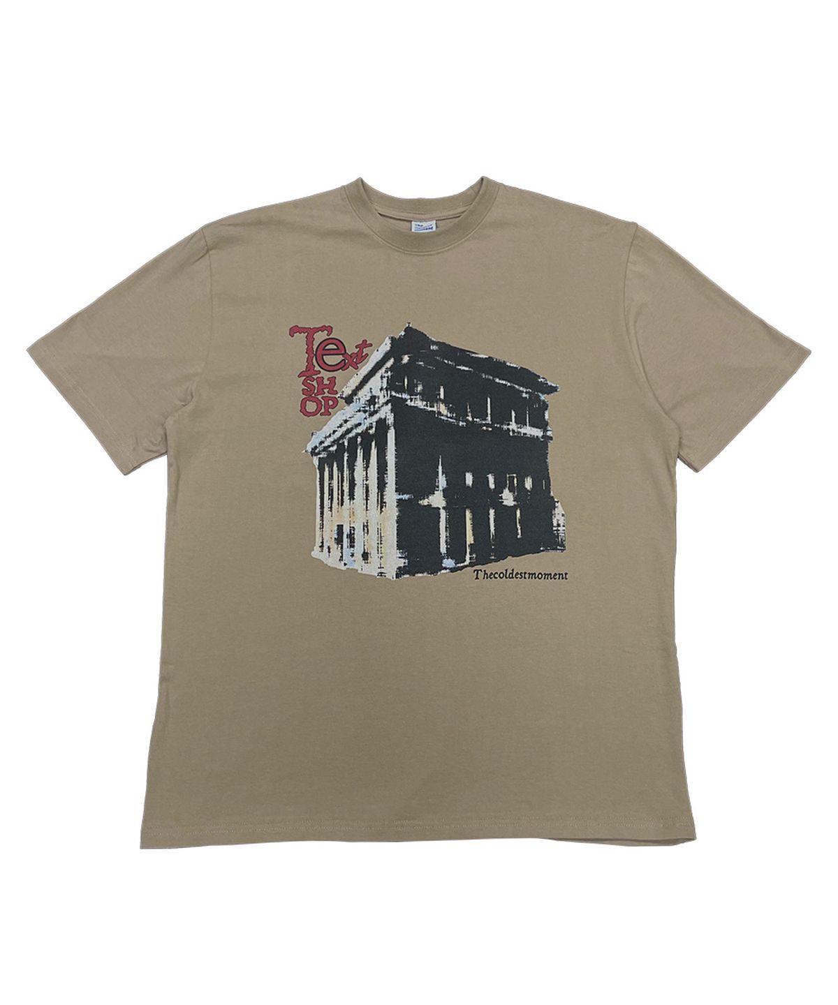 더콜디스트모먼트(THE COLDEST MOMENT) TCM text shop T (beige)