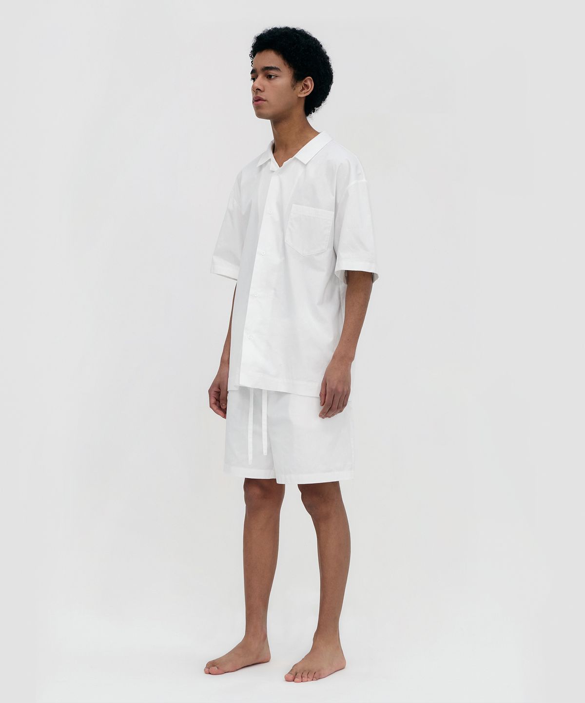레이지지(LAZYZ) Stay Pajamas Short Pants - True White