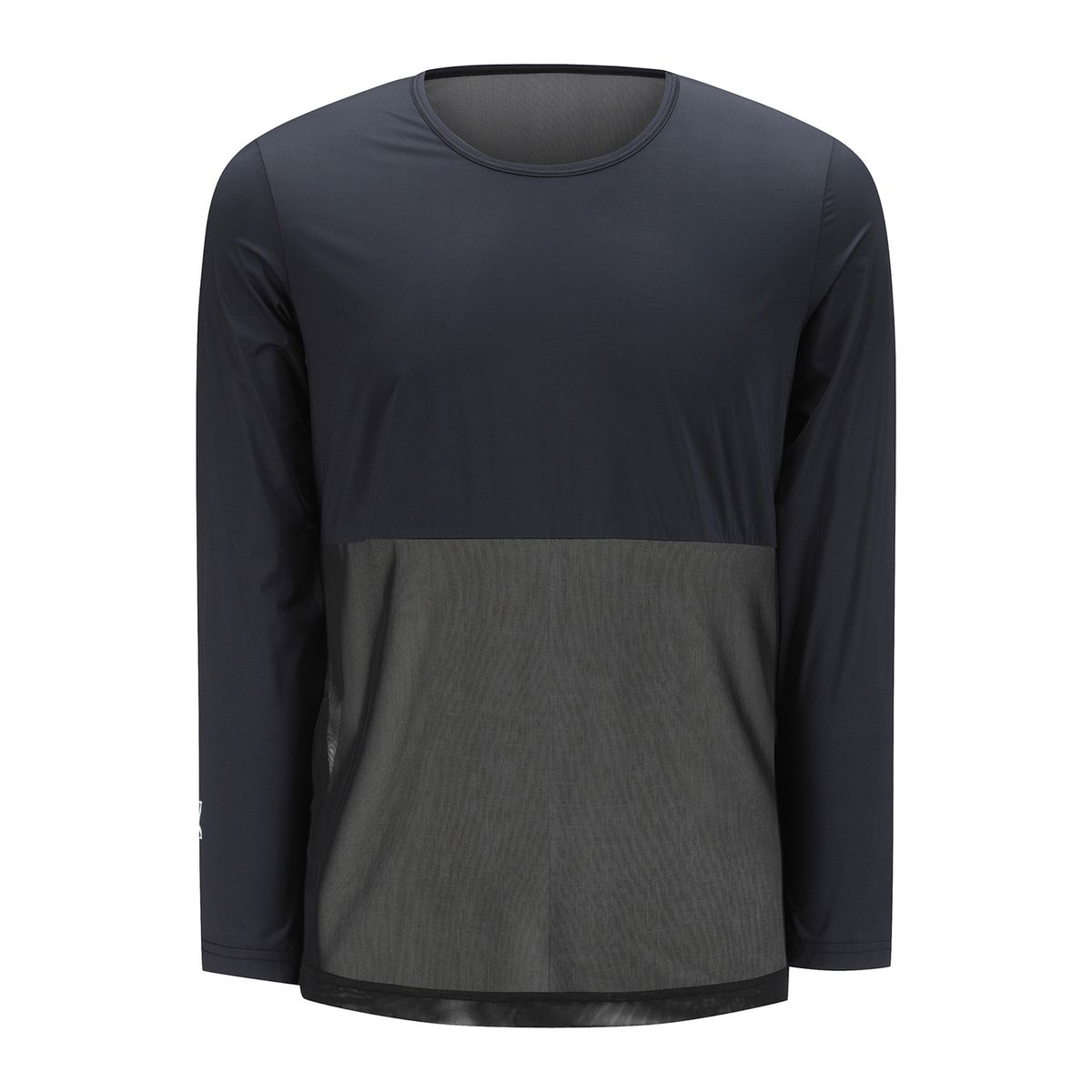 어뉴골프(ANEW GOLF) MEN COLD FABRIC ROUND MASH MIX T-SHIRT_BK
