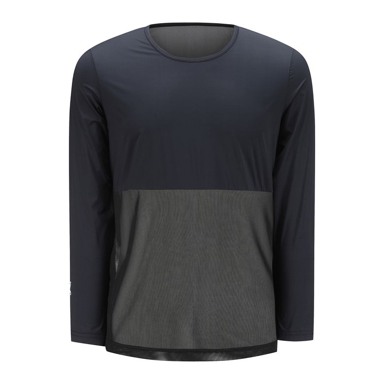 MEN COLD FABRIC ROUND MASH MIX T-SHIRT_BK