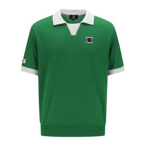 MEN BIG LOGO COLLAR SHORT SWEATER_GN