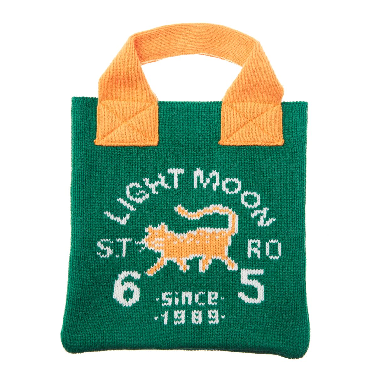 엘엠알(LMR) SYMBOL JACQUARD KNIT HANDBAG GREEN