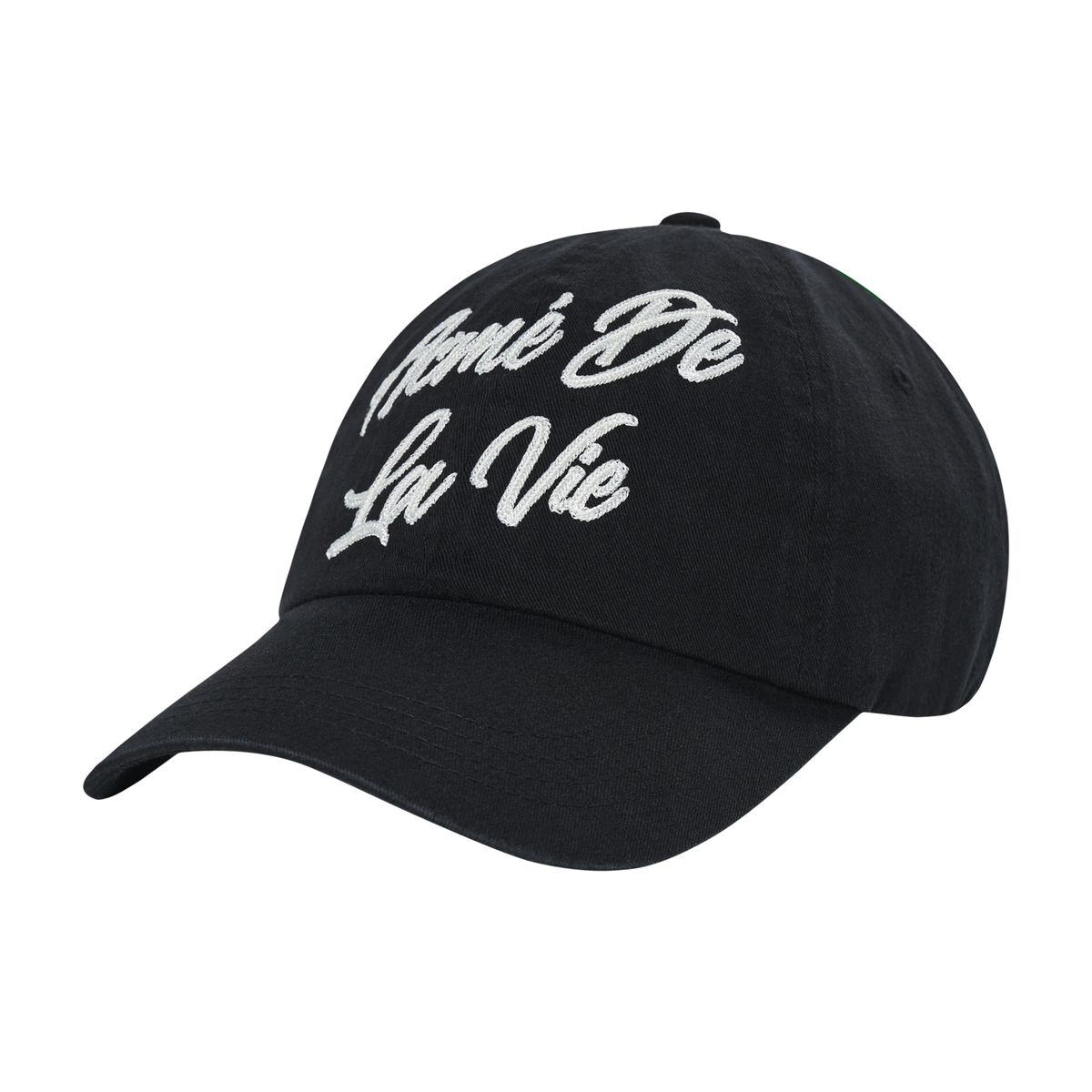 아크메드라비(ACME DE LA VIE) BIG SCRIPT CHAIN EMBROIDERY BALL CAP BLACK