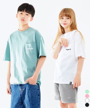 주니어 슬라브 트임 포켓 오버핏 반팔티셔츠 JT-J3158