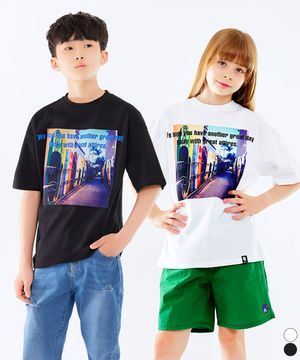 주니어 컬러풀 서핑 오버핏 반팔티셔츠 JT-J3157