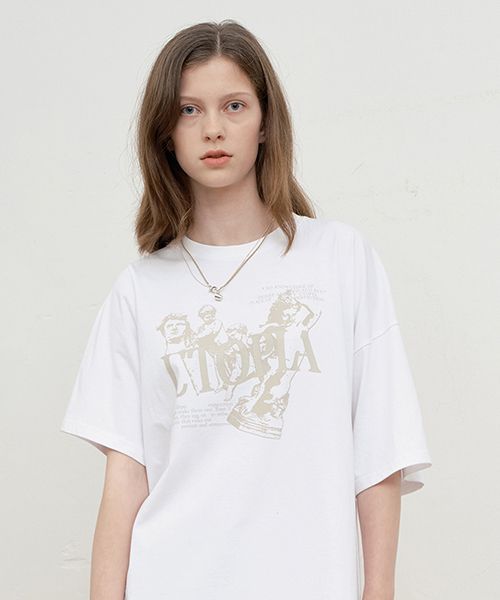 【KirshXSun】 BIG OVERSIZED GRAPHIC T-SHIRT ☆大人気☆ MUSINSA | KIRSH Collection Oversized Graphic T-Shirt [White]