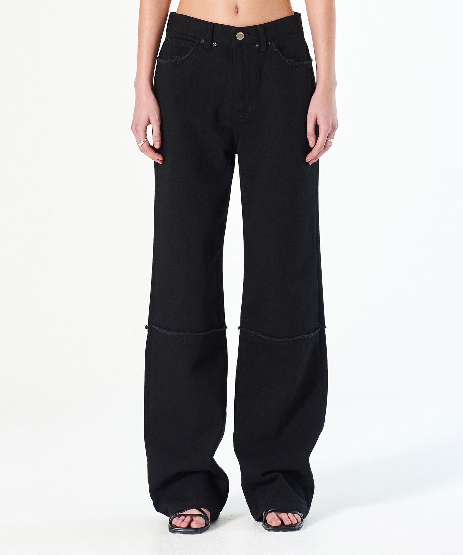 ★ DIAGONAL★ SIDE FASTEN DENIM PANTS black DA233PT06BK MUSINSA | DIAGONAL GRUNGE CUTTING DENIM PANTS (black)