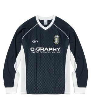 24H 스포츠 긴팔 져지 티셔츠_네이비