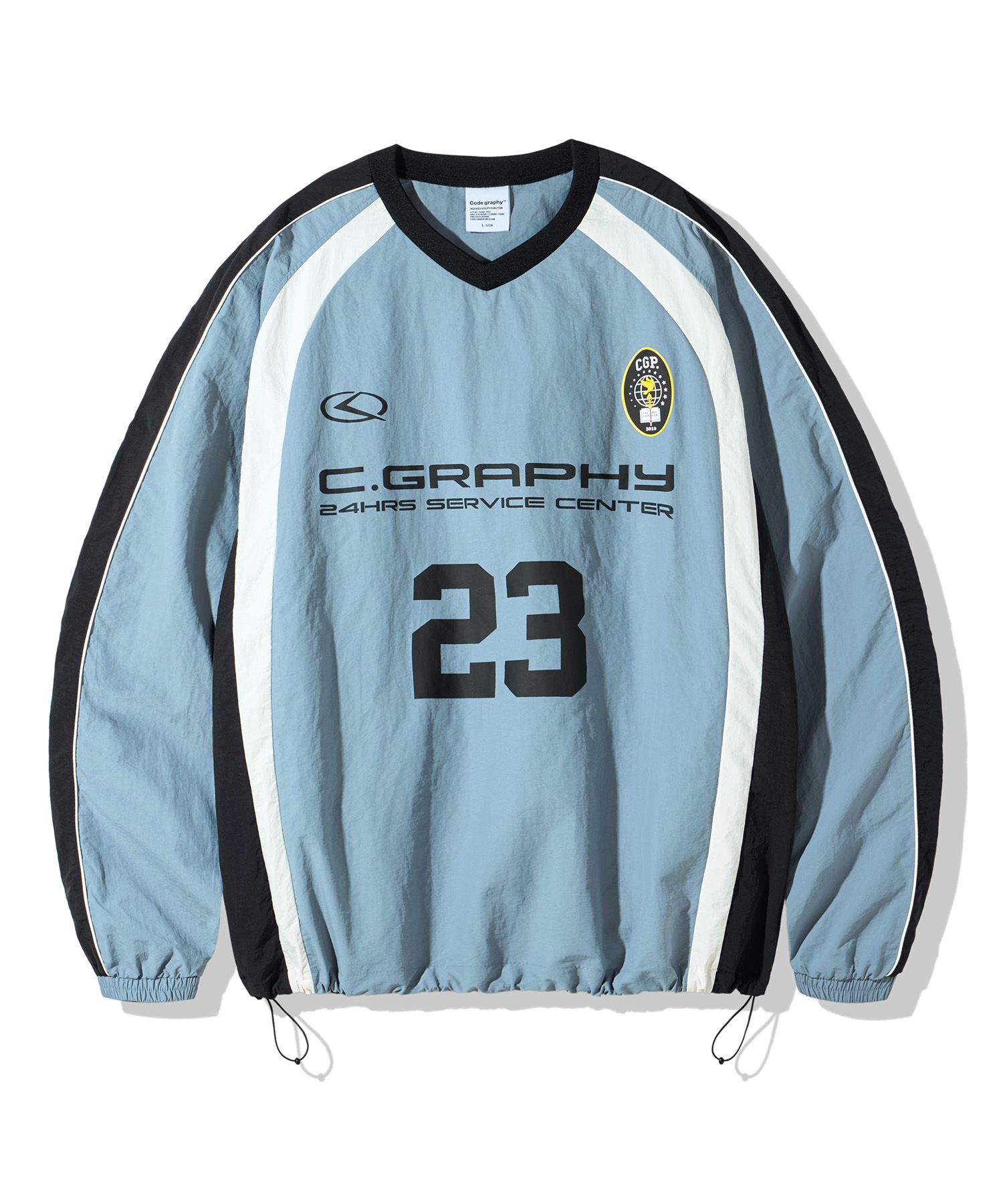 MUSINSA公式 | Codegraphy Synthetic fiber color sports crew