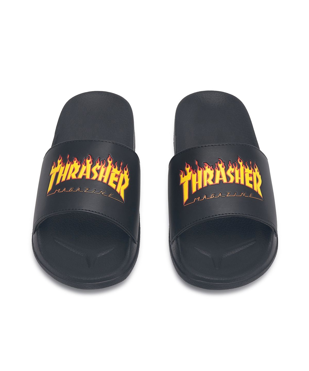 트레셔(THRASHER) 플레임 슬라이드 블랙