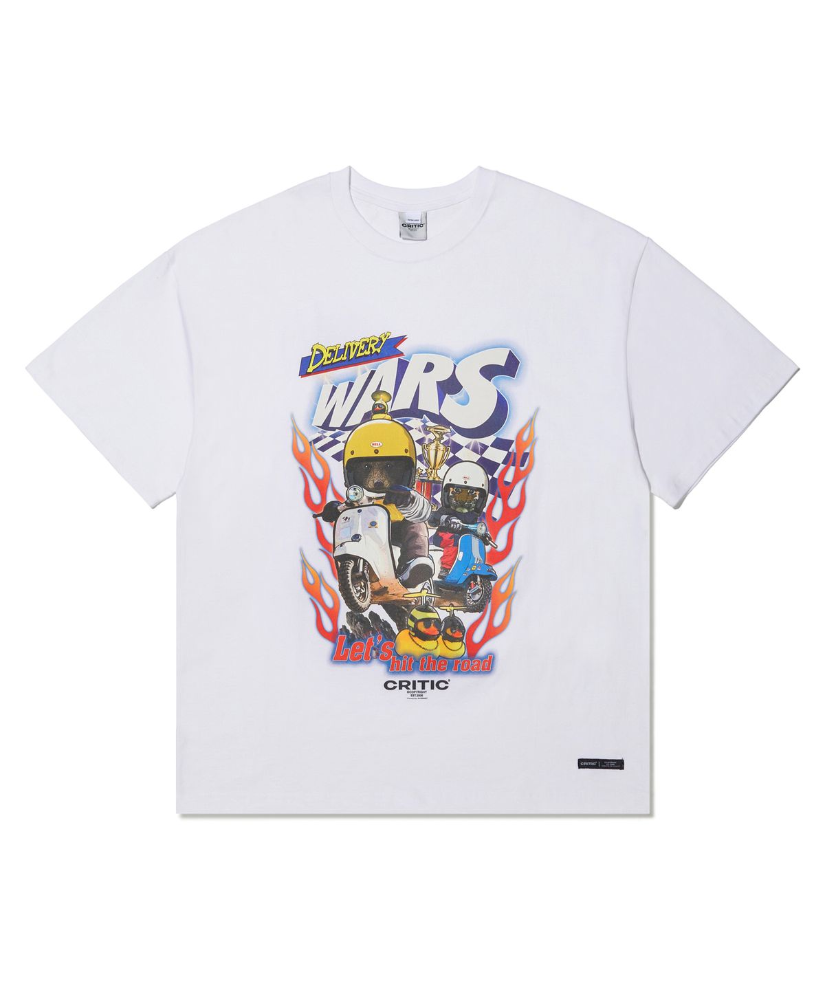 크리틱(CRITIC) DELIVERY WARS T-SHIRTS WHITE