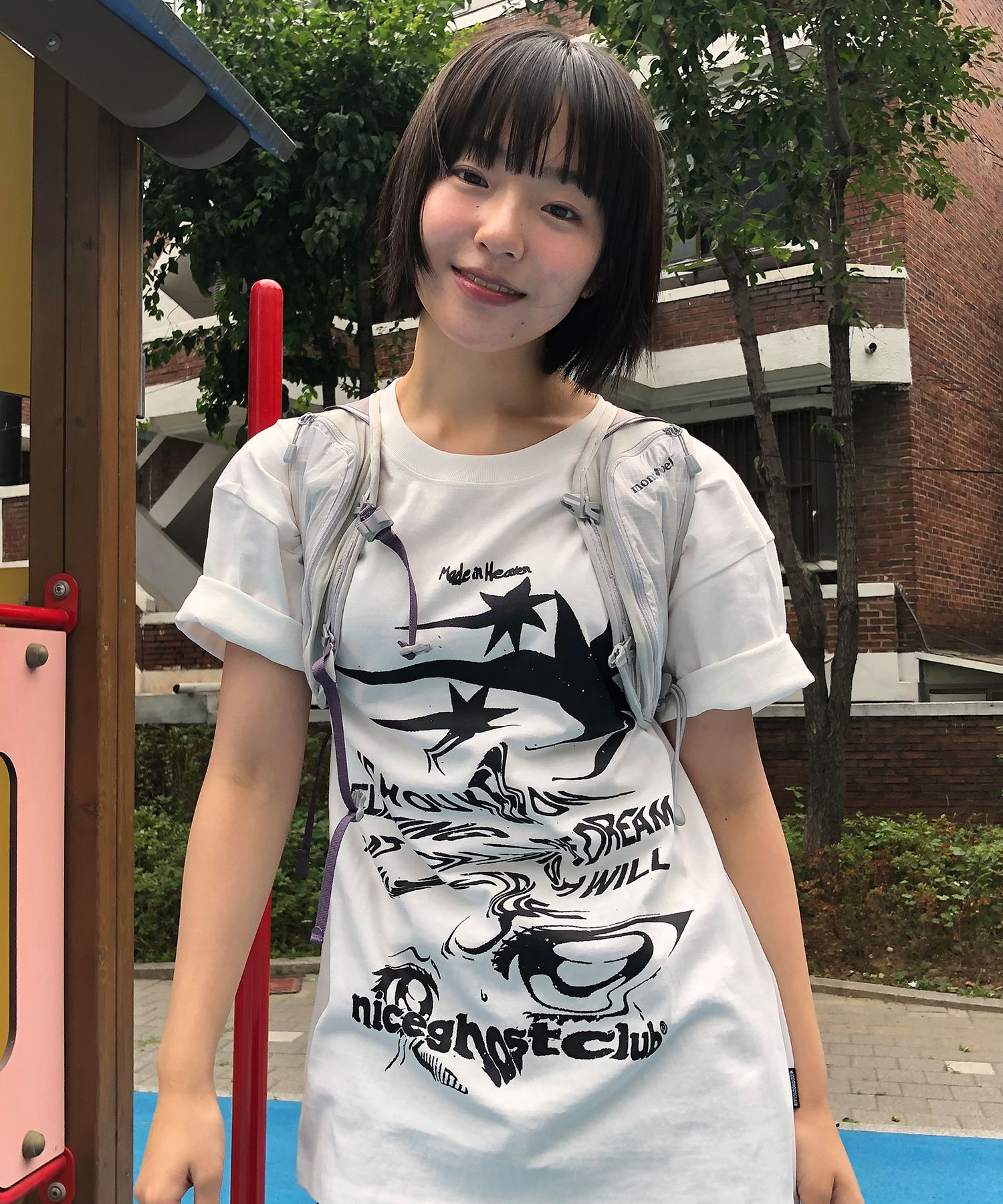 MUSINSA | NICE GHOST CLUB TORNADO LOGO TEE_WHITE(NG2EMUT503A)