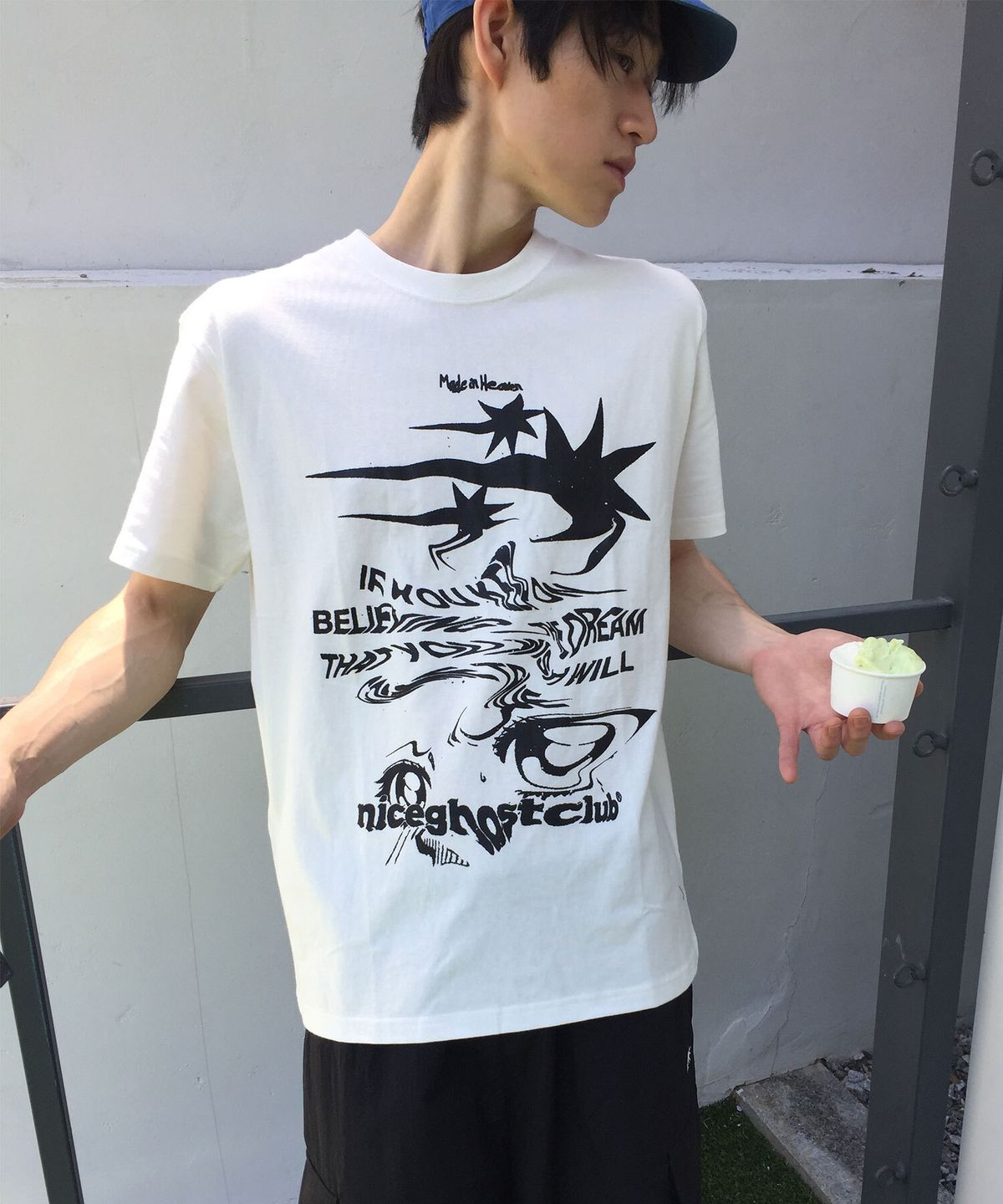 나이스고스트클럽(NICEGHOSTCLUB) TORNADO LOGO TEE_WHITE(NG2EMUT503A)