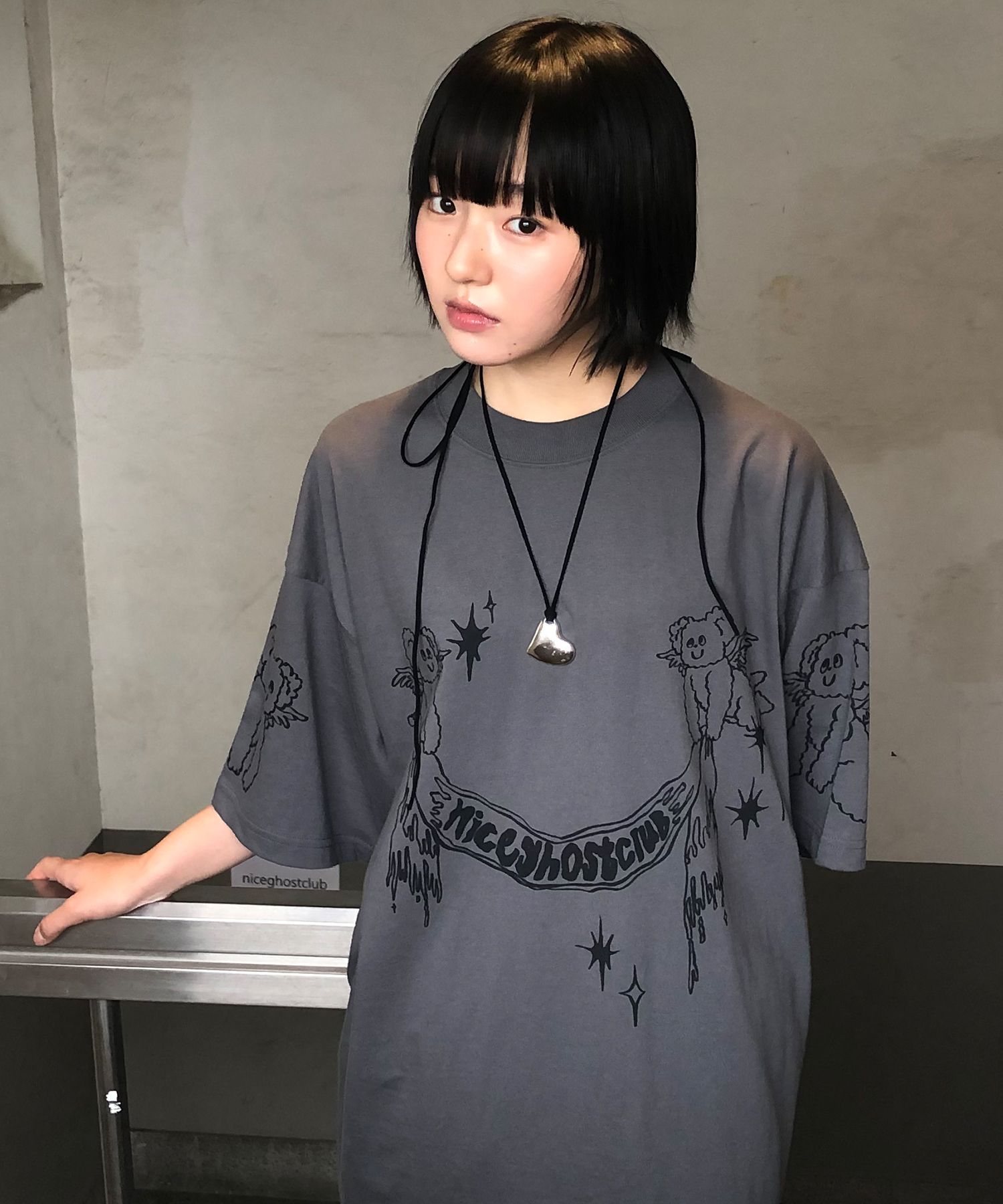 Nice Ghost Club★男女兼用 Heavenly Bear Angel BigBig T-shirt MUSINSA | NICE GHOST CLUB HEAVENLY BEAR ANGEL BIG BIG