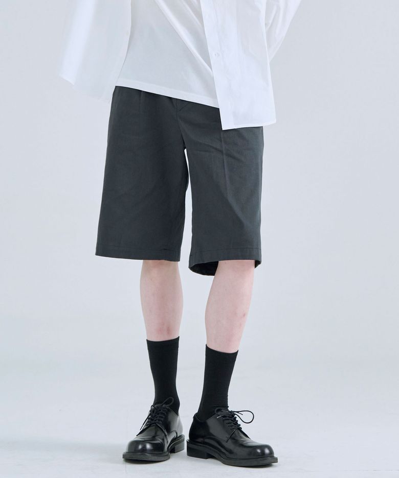 하프 캠프 팬츠 블루그린