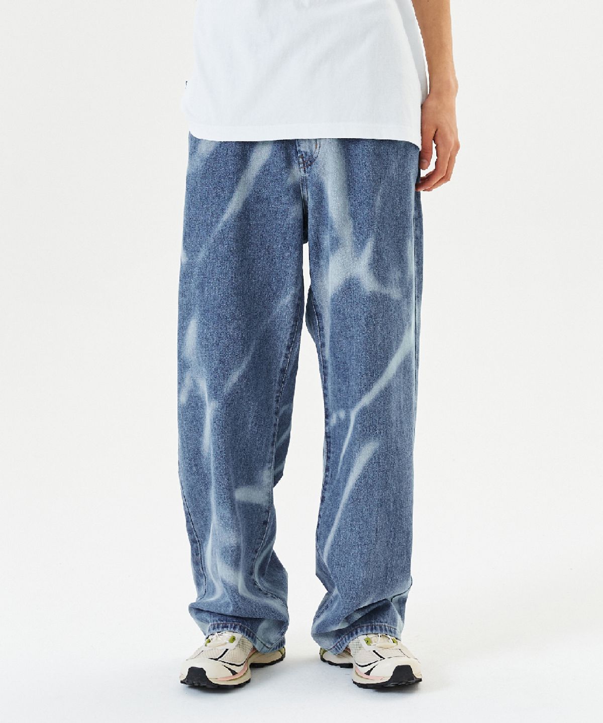 마크곤잘레스(MARK GONZALES) SUN BLEACH DENIM PANT - BLUE