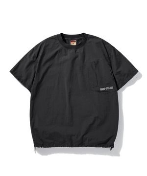 유틸리티 포켓 스트링 반팔티 블랙 FST310